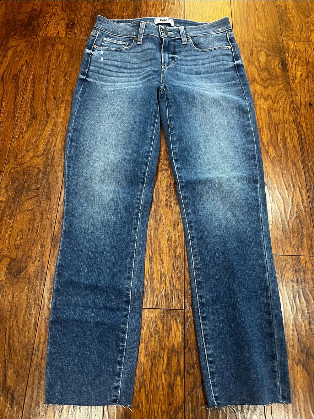 PAIGE Kylie Crop Jeans Womens SZ 27 Raw Hem